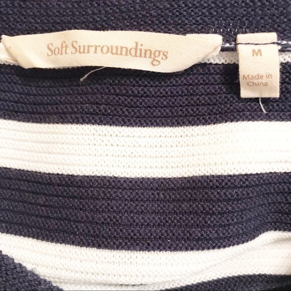 Soft Surroundings Vista Pullover Pom Pom Sweater Medium - Picture 7 of 8